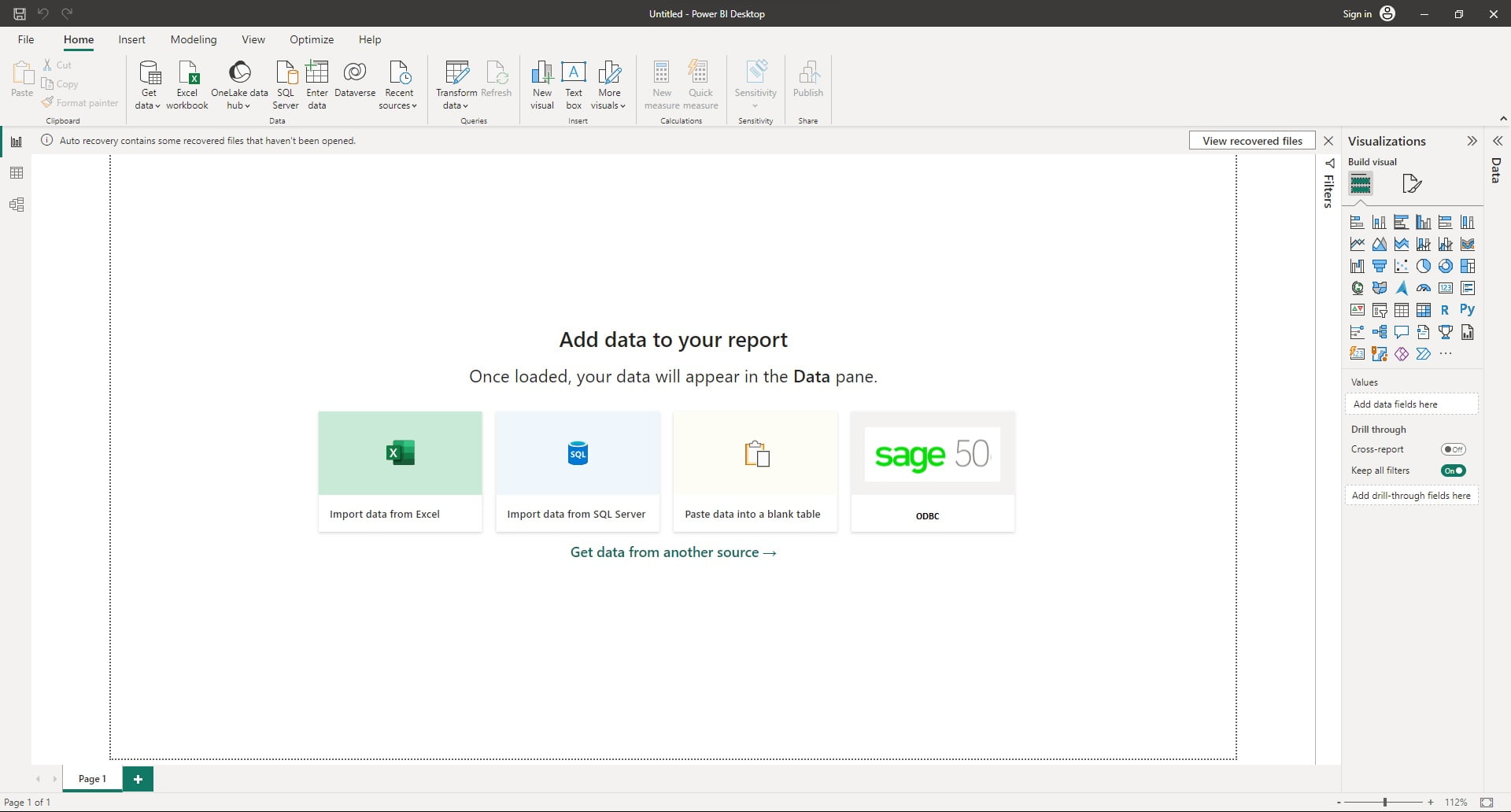How to connect Power BI to Sage 50 (Canada)